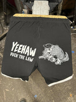 Yeehaw Fuck The Law Gun - Booty Shorts