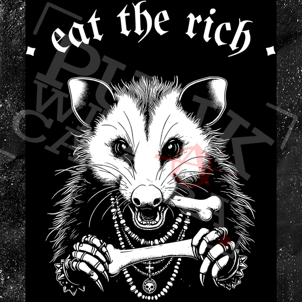 Eat The Rich Possum - Anti-Fascist Clothing