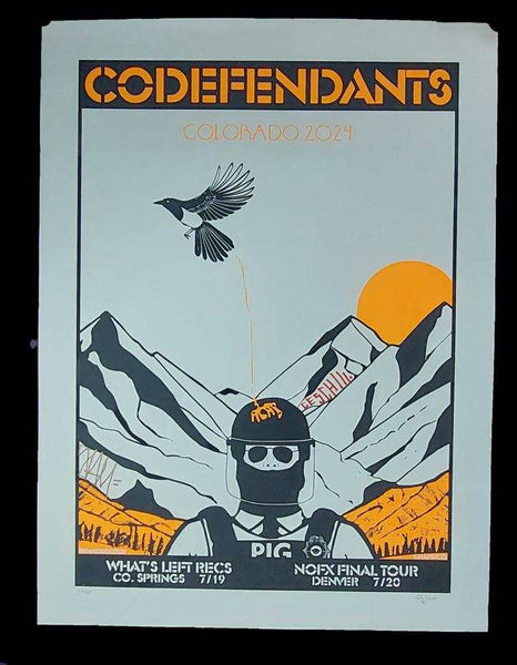 Codefendants - Orange Poster  - Chamuco