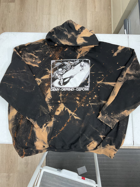 Deny Defend Depose - Hoodie - 5XL - Bleached