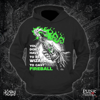 You Don't Need To Be A Wizard To Cast A Fireball - Green Two Color Version - Diablo Macabre