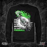 You Don't Need To Be A Wizard To Cast A Fireball - Green Two Color Version - Diablo Macabre